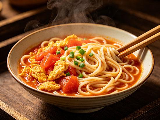 番茄鸡蛋拌面：10分钟搞定的家常美味
